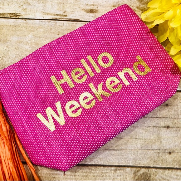 Hello Weekend Beach Pouch - Picture 4 of 4